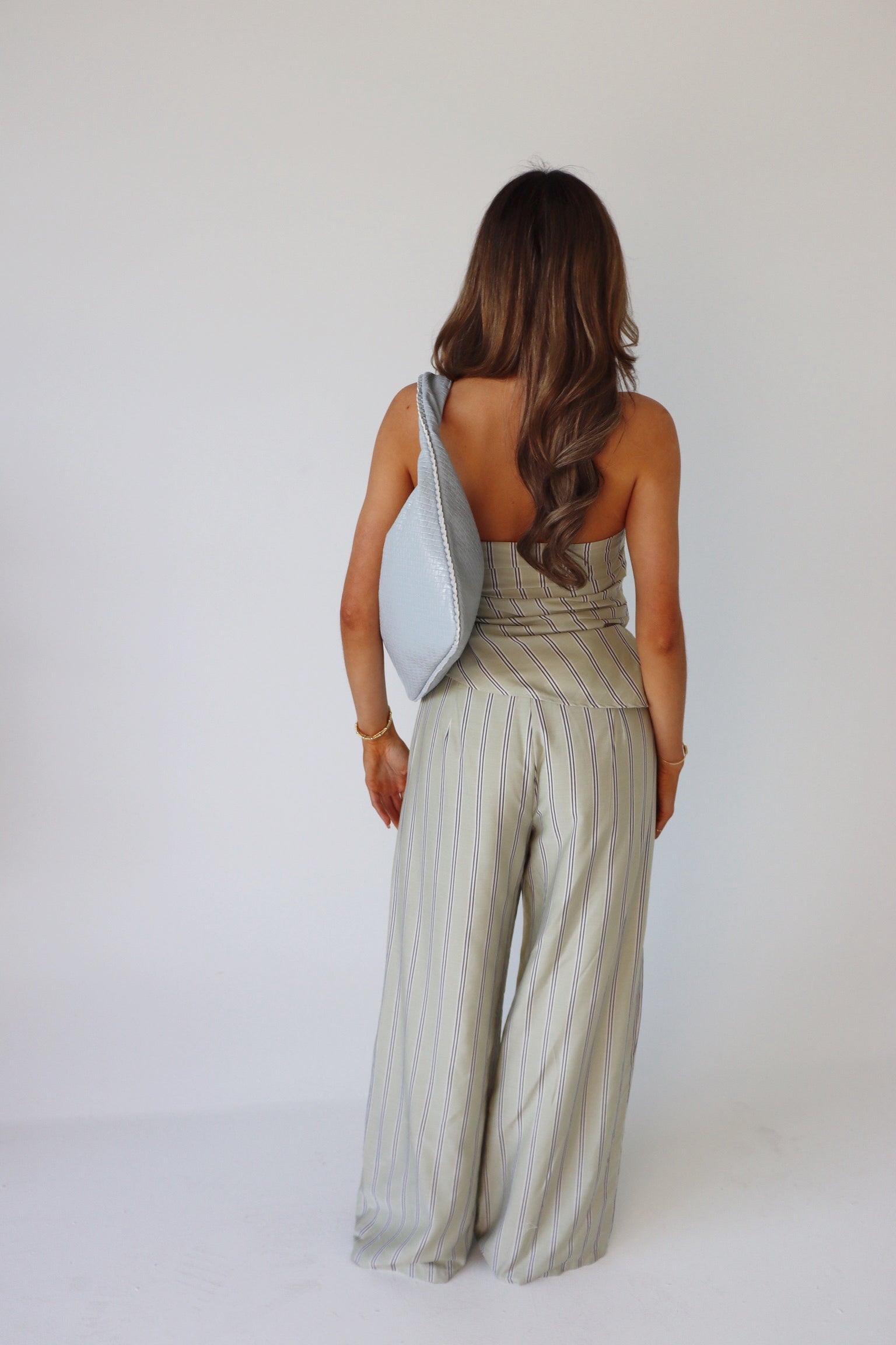 Delilah Pin Stripe Pant Set