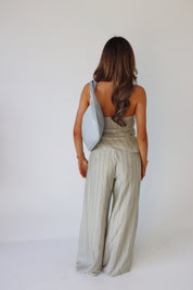 Delilah Pin Stripe Pant Set