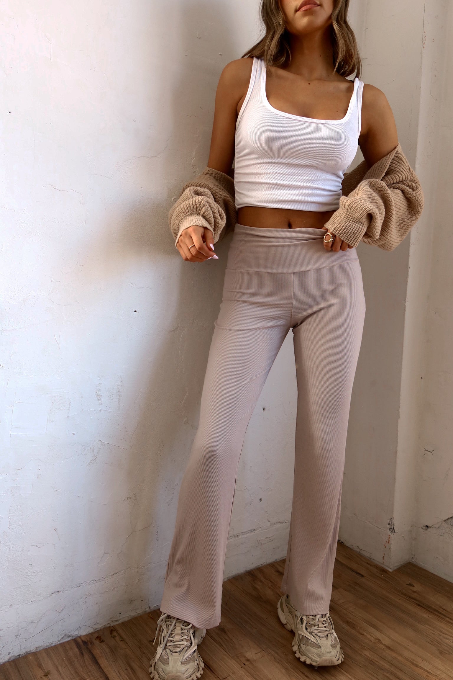 Piper High Waist Ribbed Pants