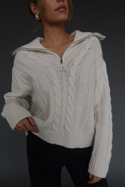 Sienna Quarter Zip Sweater