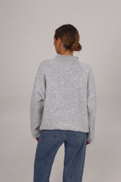 Ryleigh Grey Mock Neck Sweater