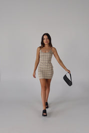 SALE :Dana Plaid Mini Dress