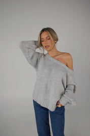 Brandy Off The Shoulder Sweater