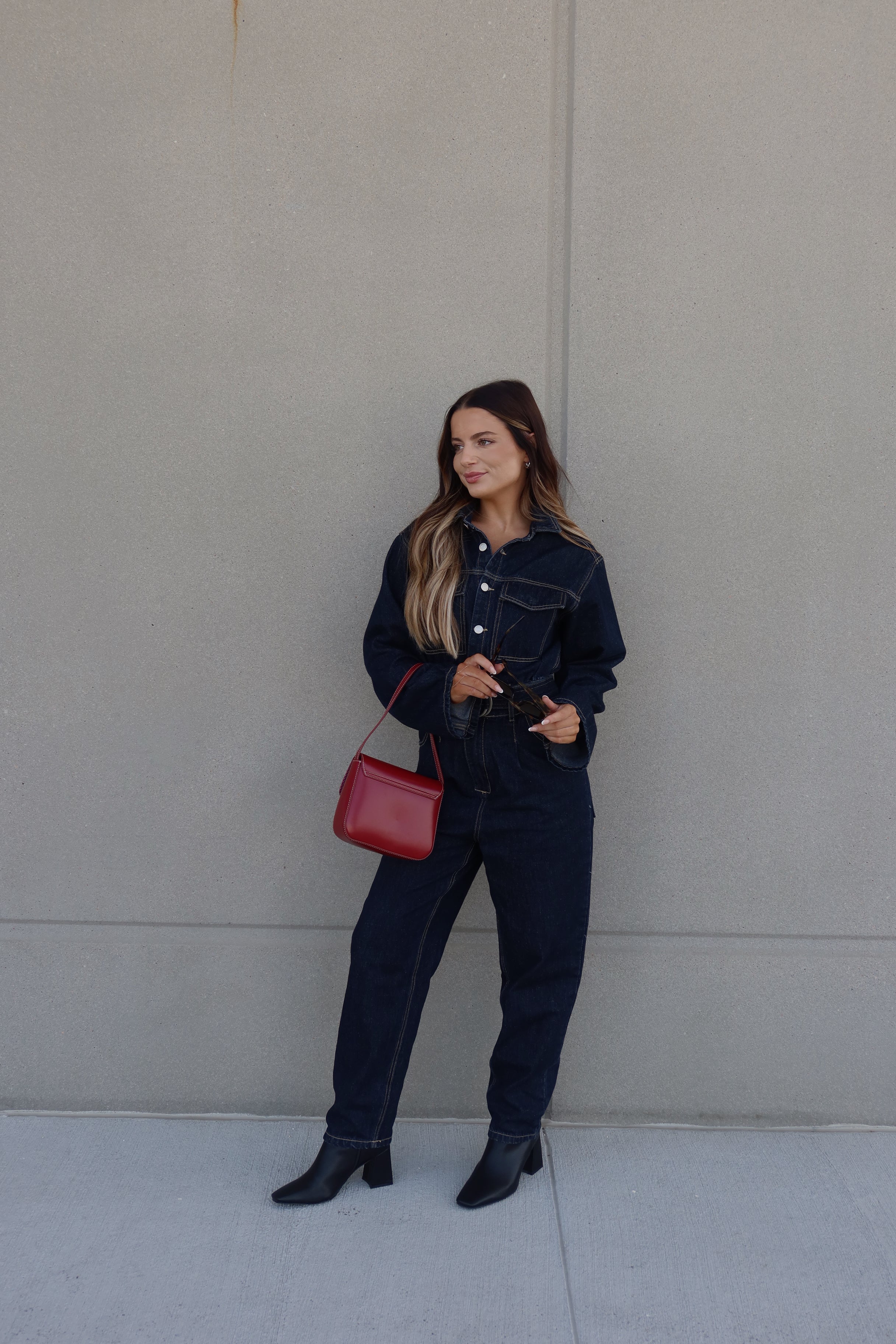 Midnight Utility Denim Jumpsuit