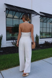 Jael Linen Wide Leg Jumpsuit