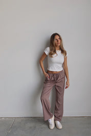 Sofia Straight Leg Satin Pants