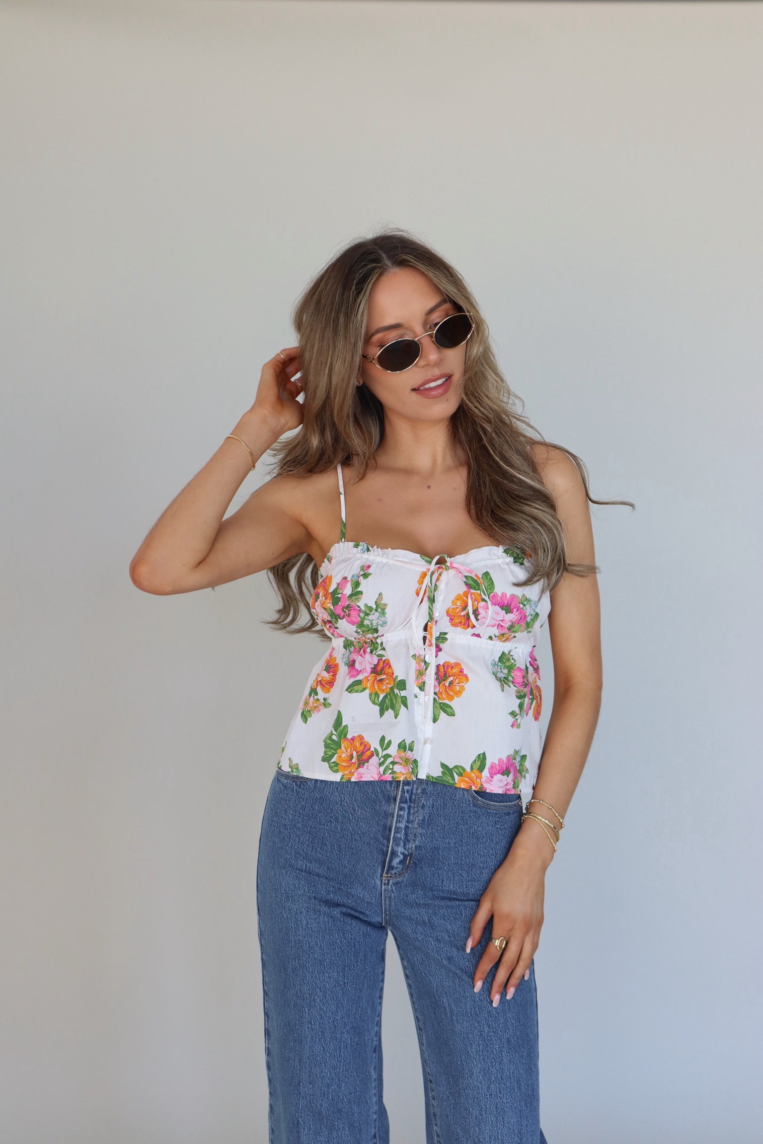 Monroe Floral Top