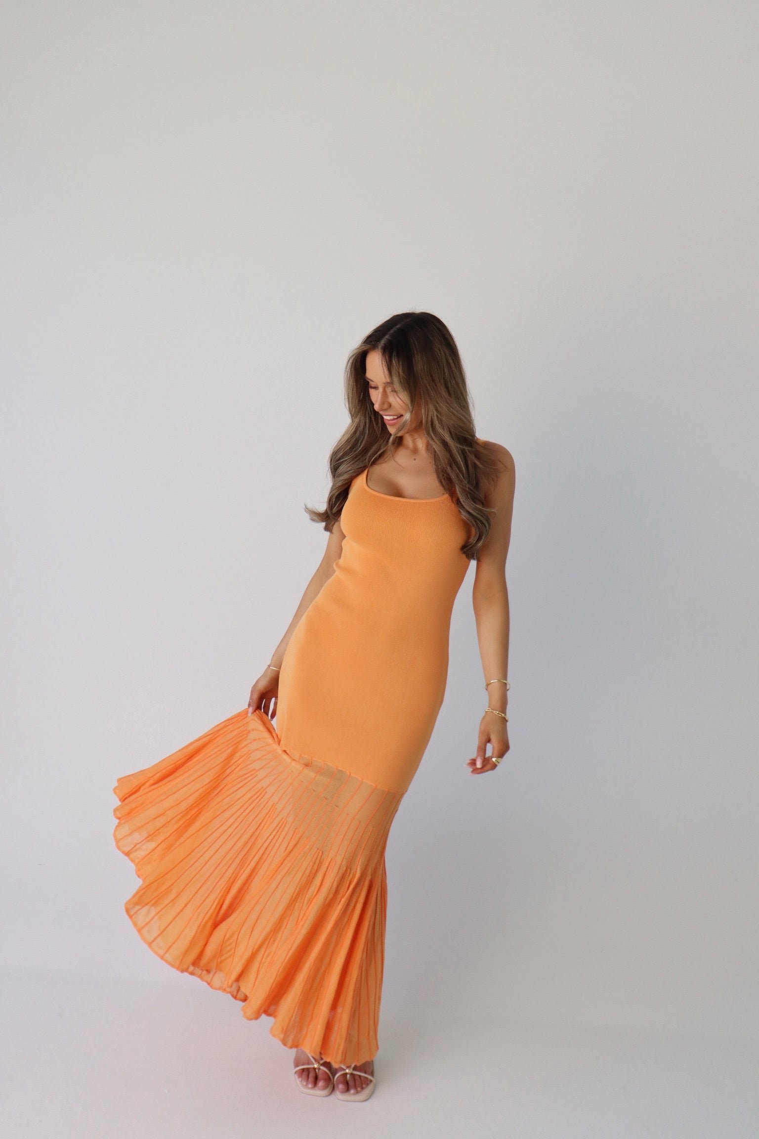 Kendall Maxi Dress in Orange