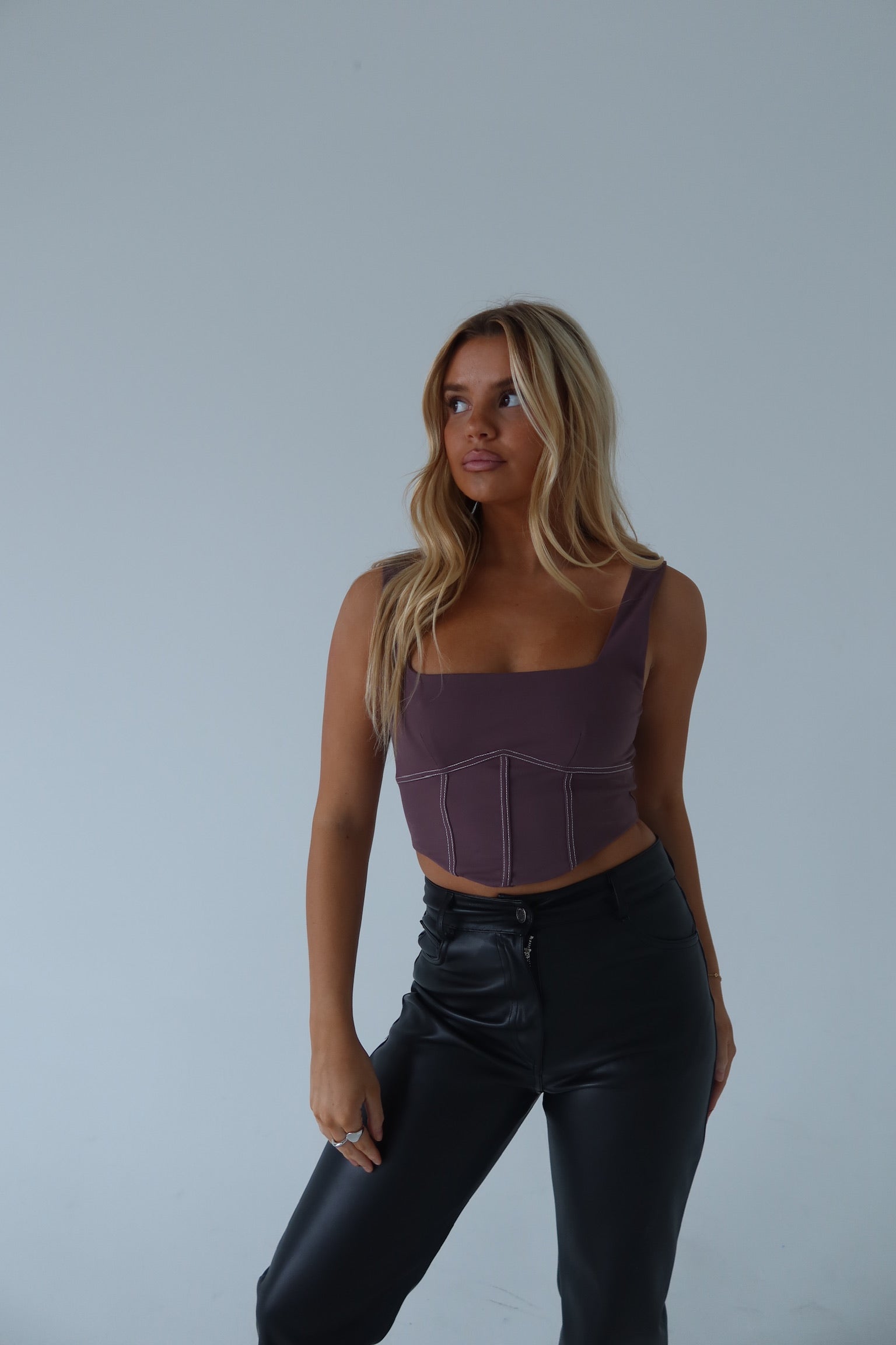 Jessie Mauve Sculpted Bustier