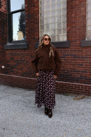 Presley Plaid Chiffon Maxi Skirt