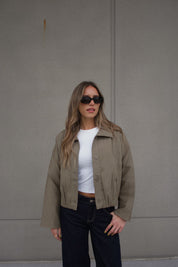 Olive Textured Jacket