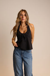 Arden Plaid Halter Top