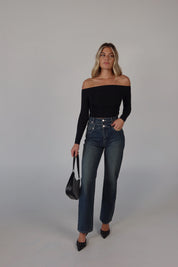 ABRAND Double Waisted Denim