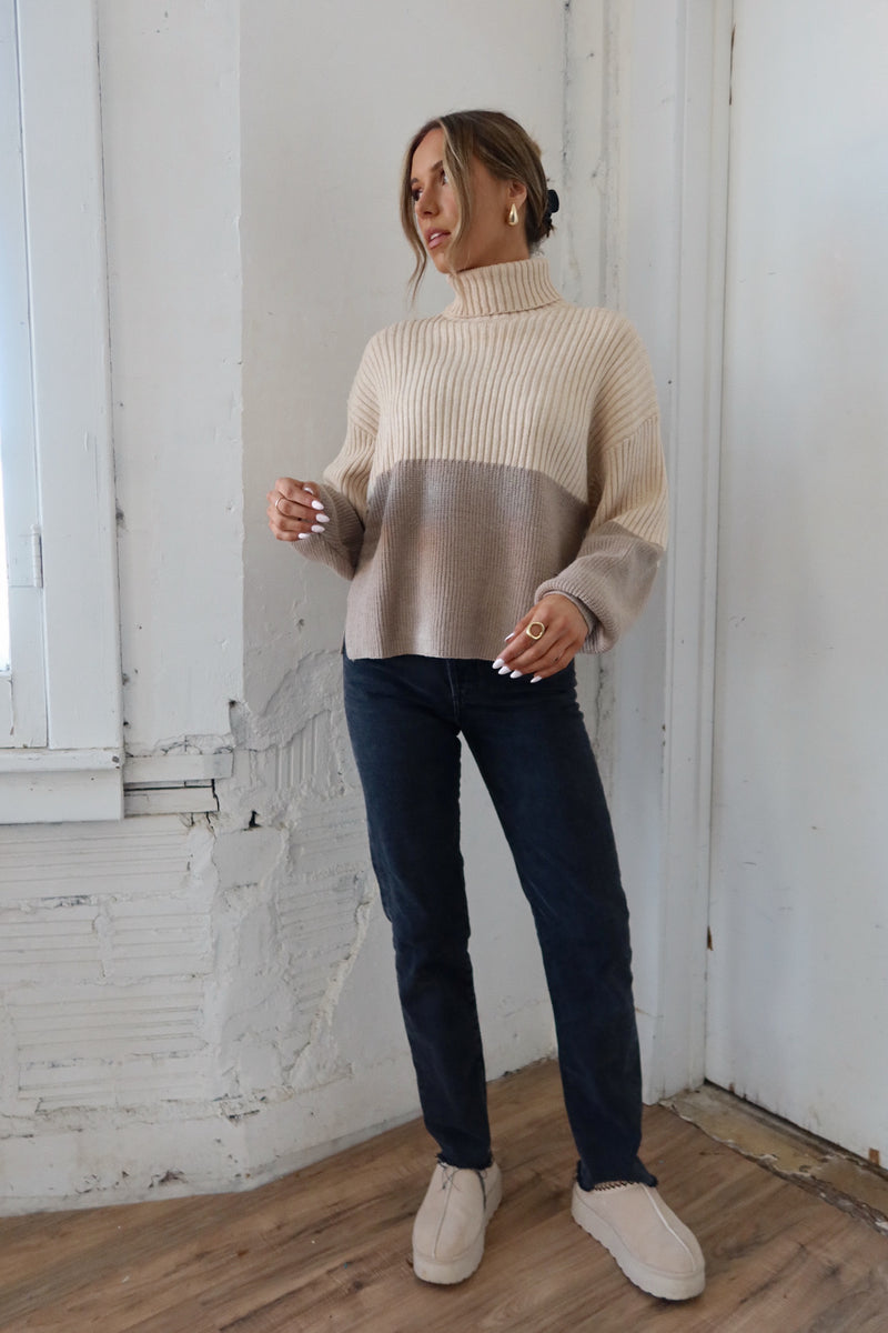 Candice Color-Block Sweater