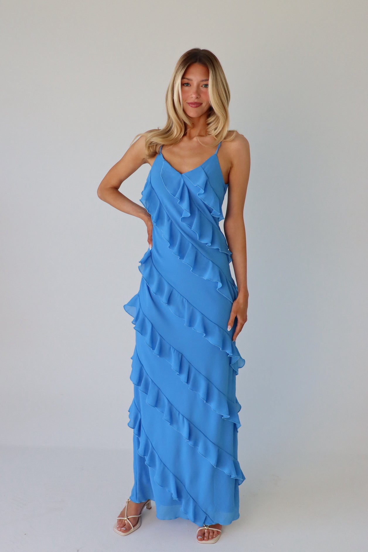Sloane Ruffle Maxi Dress