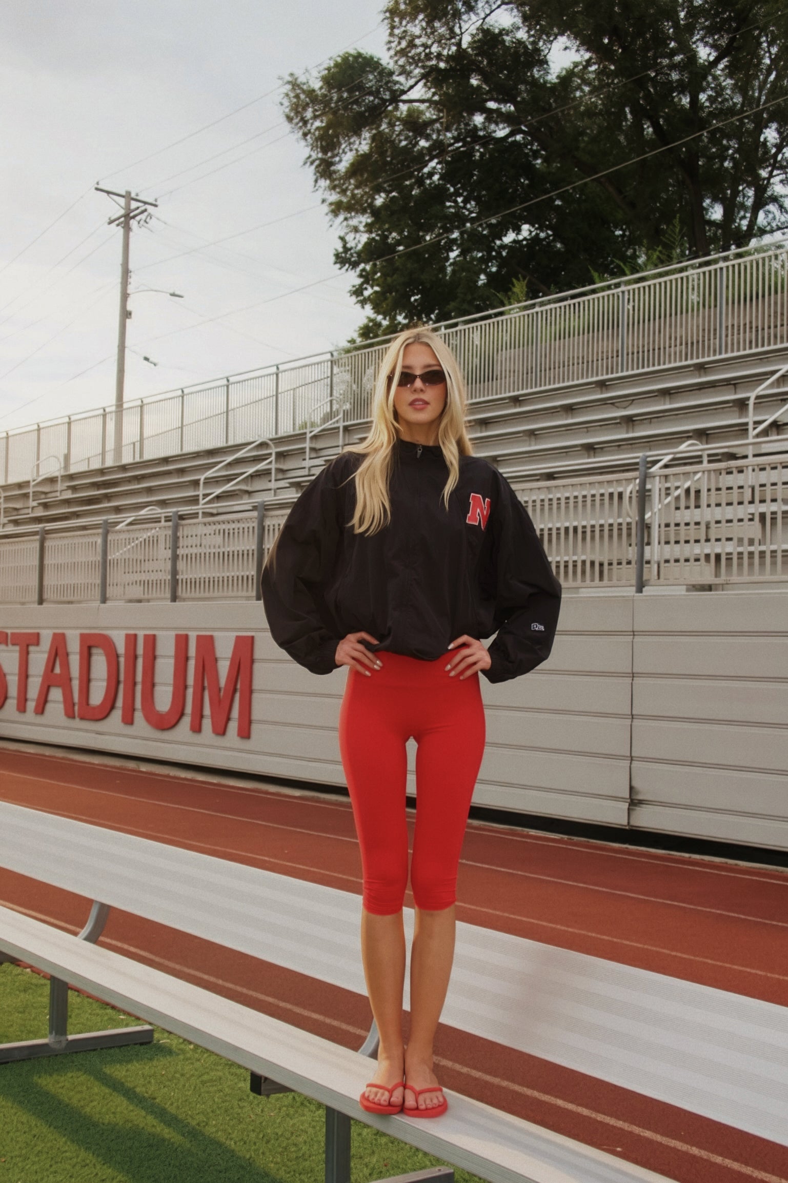 Nebraska Zip Up Windbreaker Jacket