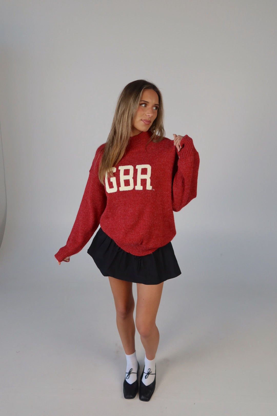 Nebraska Varsity Sweater In Red