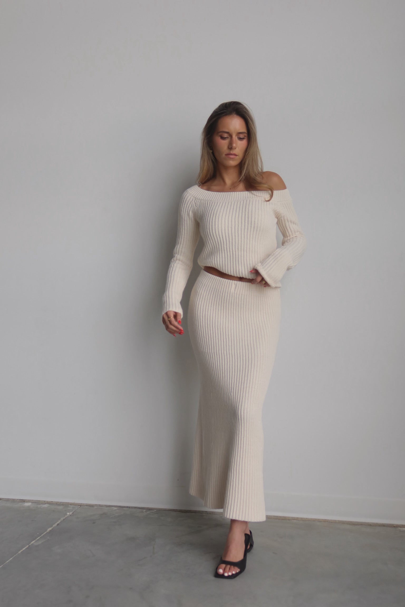 Kennedy Off Shoulder Knit Top