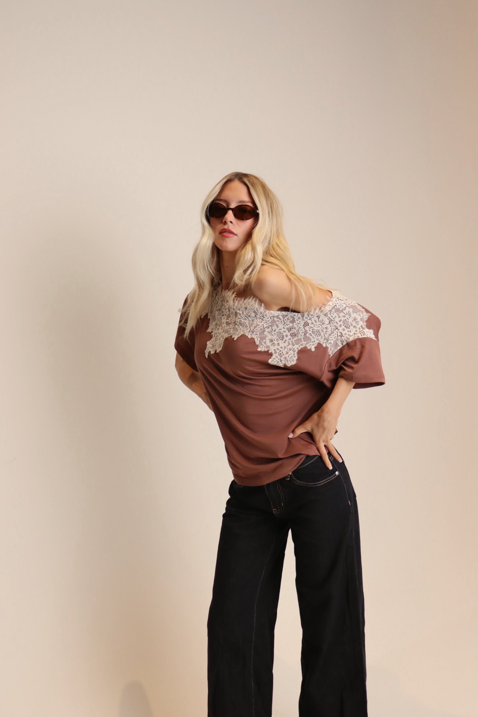 Phoebe Lace Off The Shouler Top