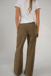 Nia Drawstring Jean In Brown