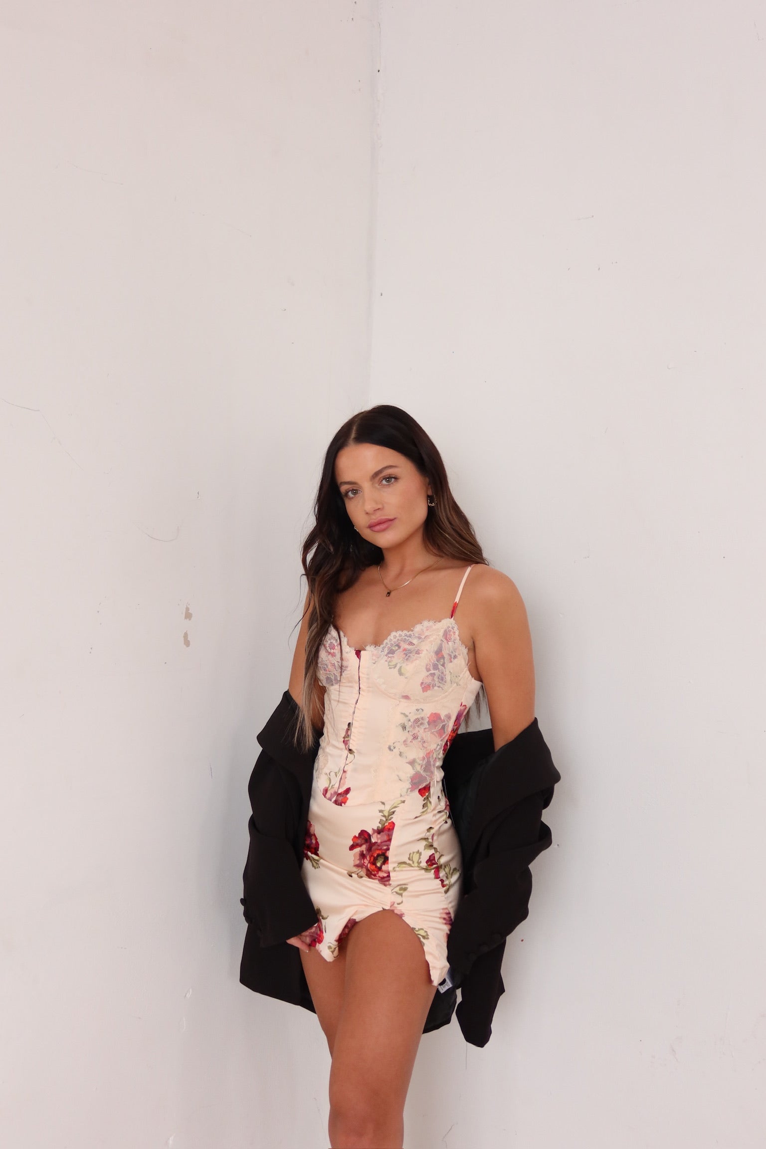 Kae Rose Floral Satin Top