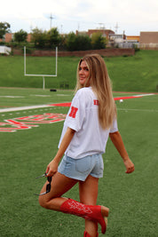 University Of Nebraska Boyfriend Jersey In White