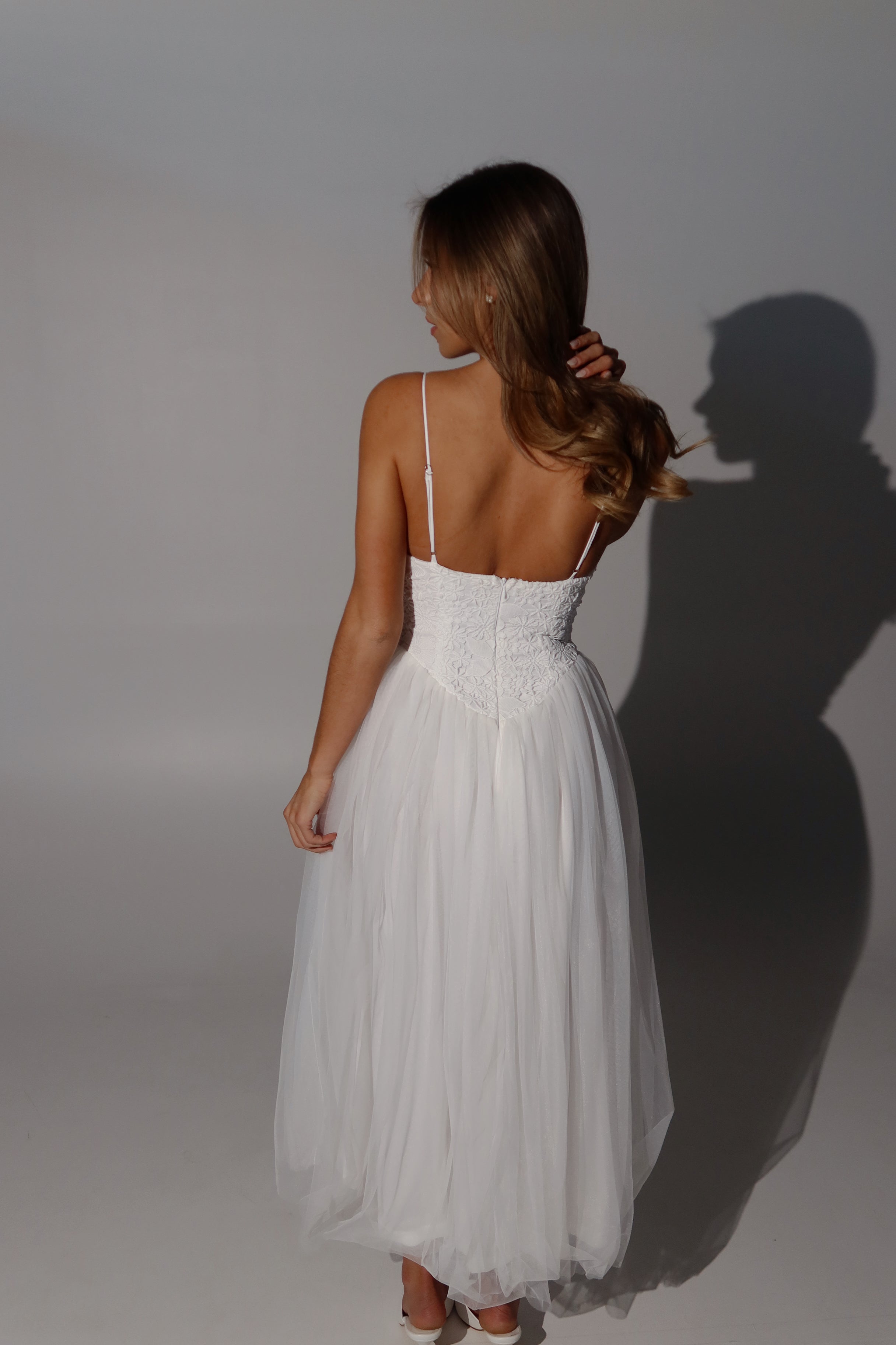 Gabrielle Tulle Midi Dress