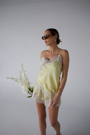 Bella Yellow Satin Camisole