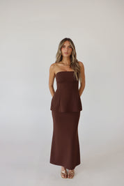 Campbell Peplum Maxi Dress