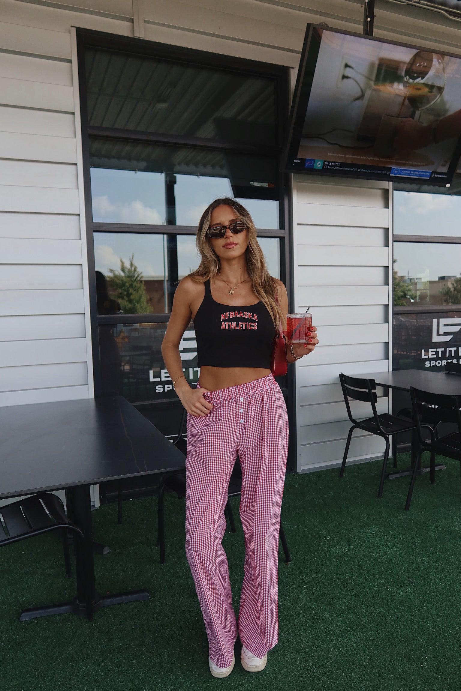 Game Day Gingham Pants