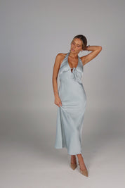 Kaytie Satin Maxi Dress