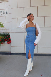 Savannah Denim Midi Dress