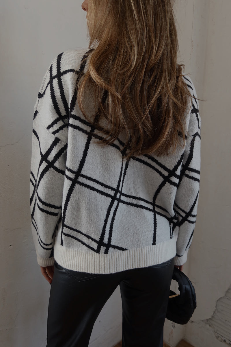 Avery Plaid Knit Sweater