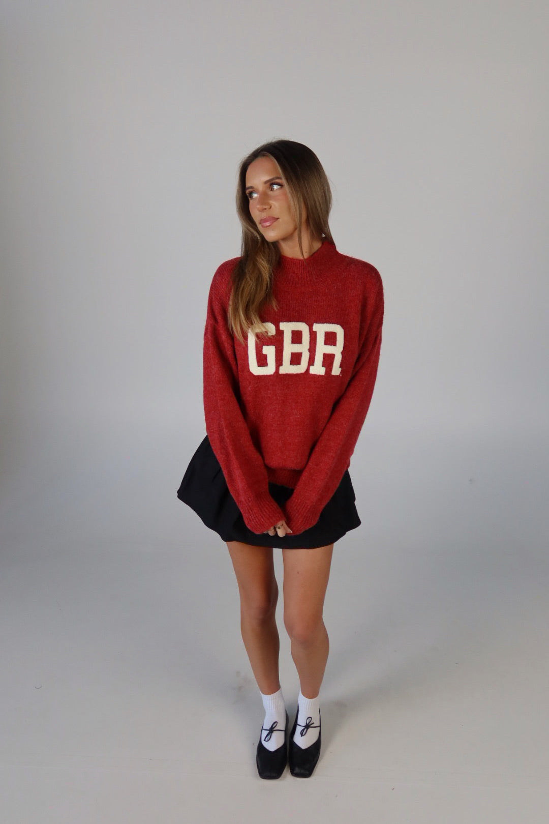 Nebraska Varsity Sweater In Red