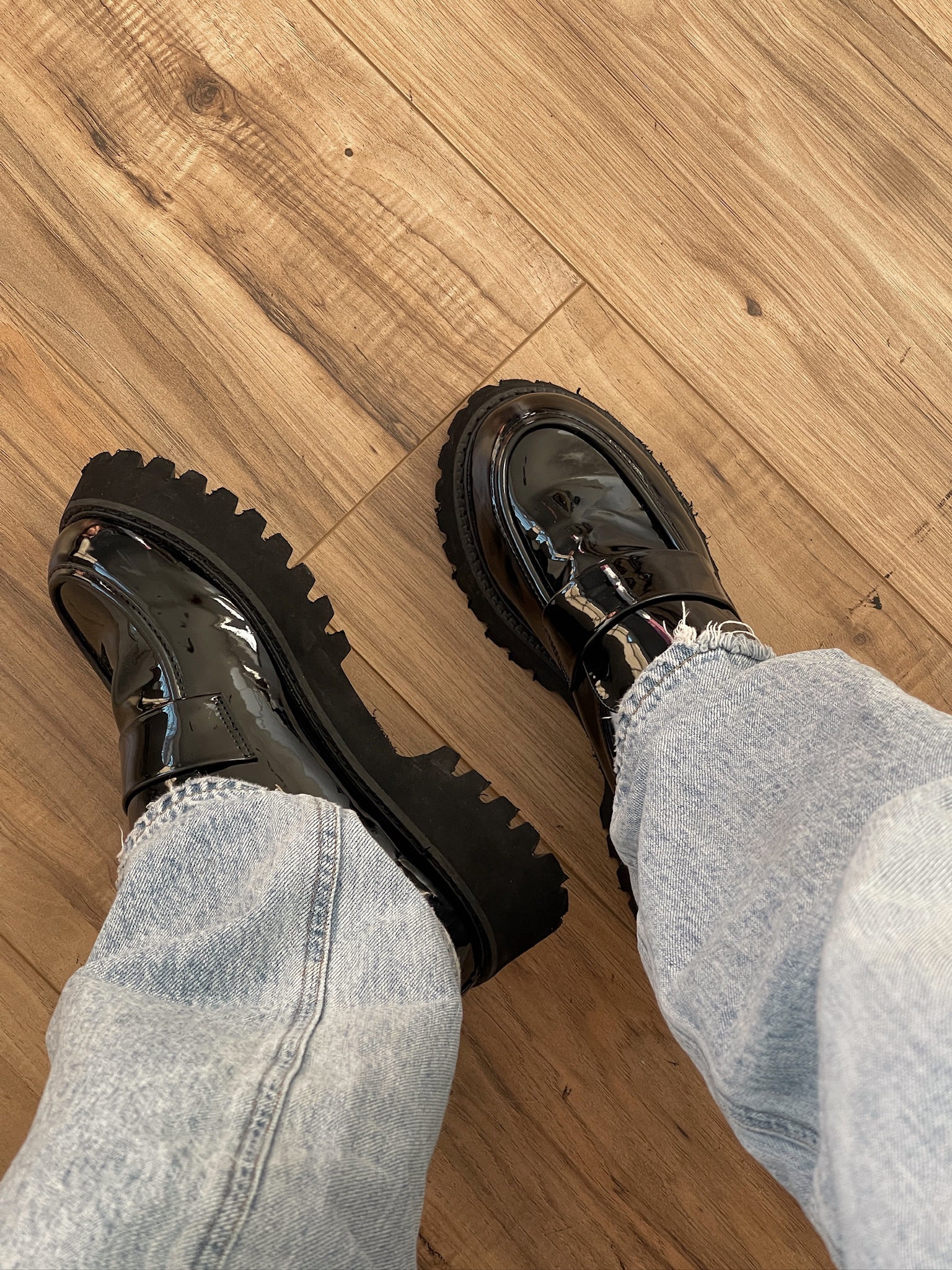 BILLINI : CRUZ Black Patent Loafer