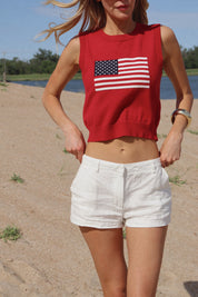Liberty Flag Knit Tank