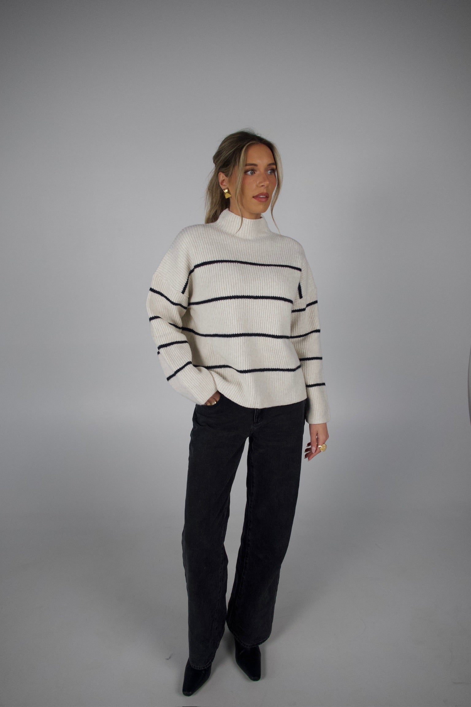 Soft Oat Mockneck Sweater