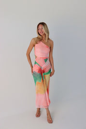 Caia Colorblock Midi Dress