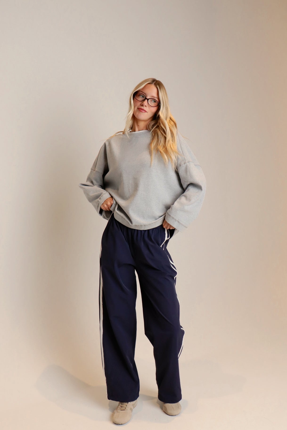 Blake Contrast Long Sleeve Top