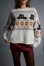 Frosted Pines Crewneck Sweater