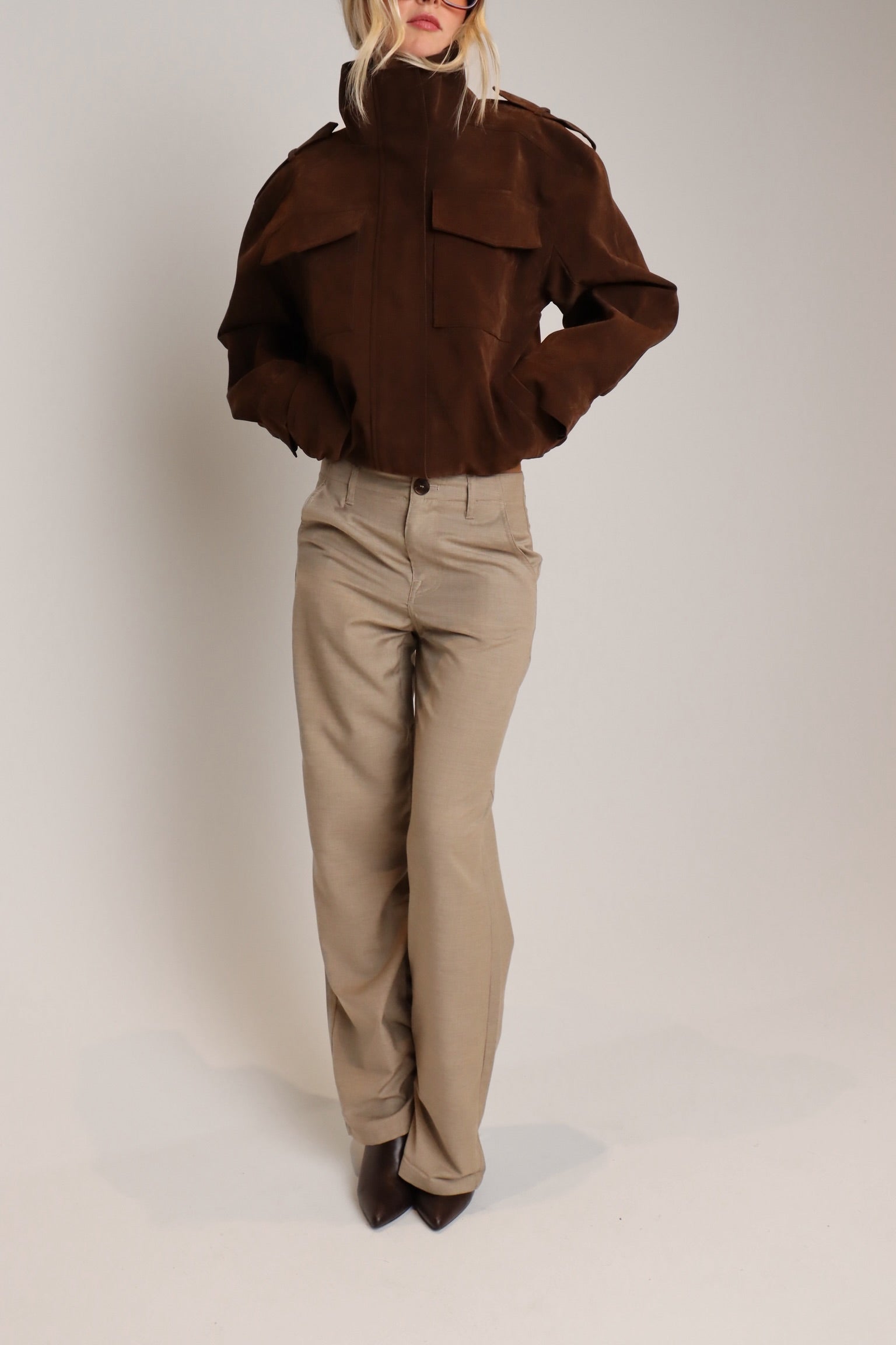 Jalynn Khaki Trousers