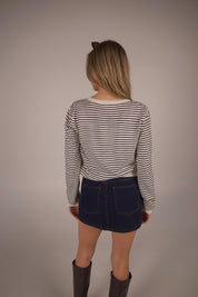 Monroe Striped Cardigan Top