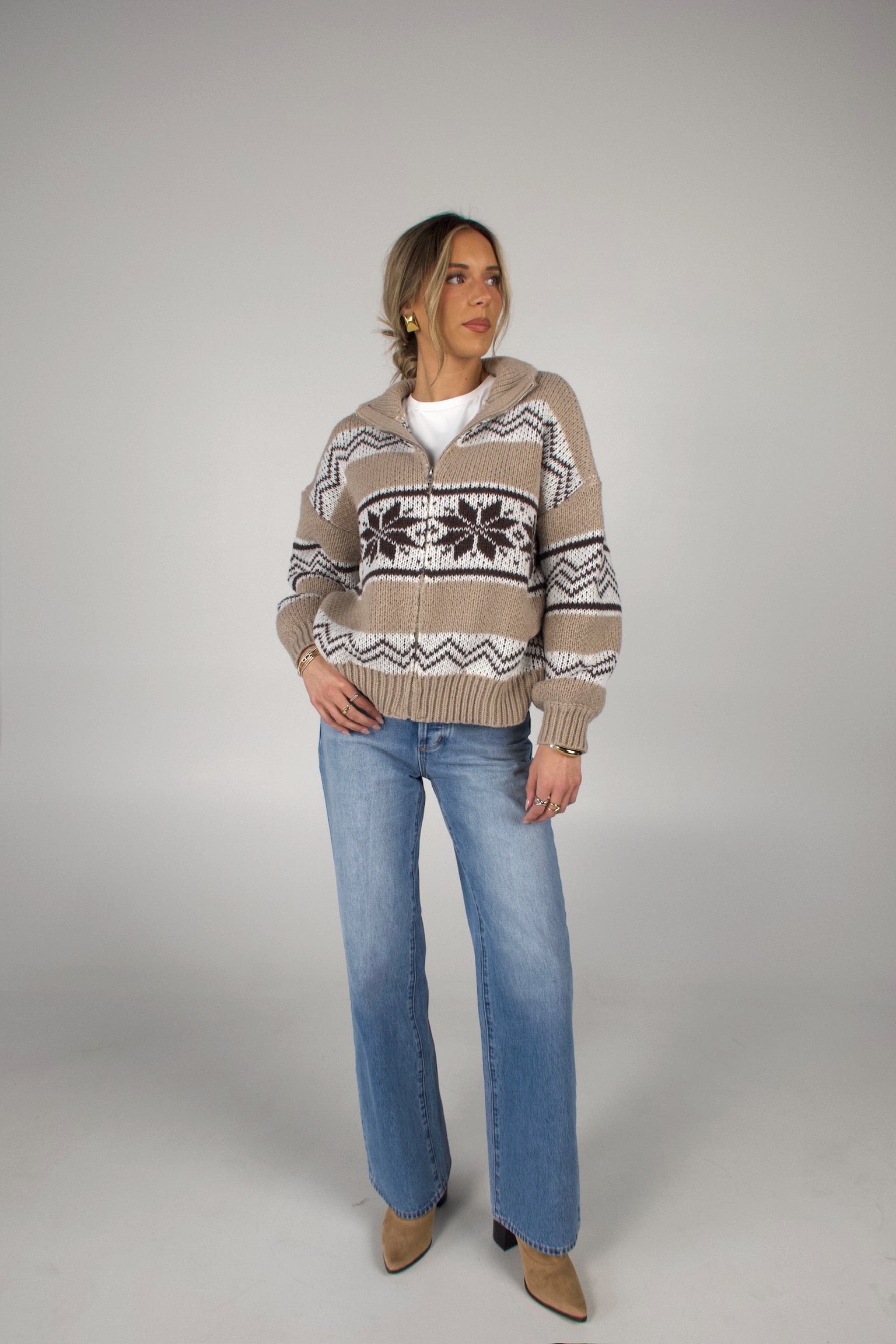 Cheyenne Zip-Up Sweater