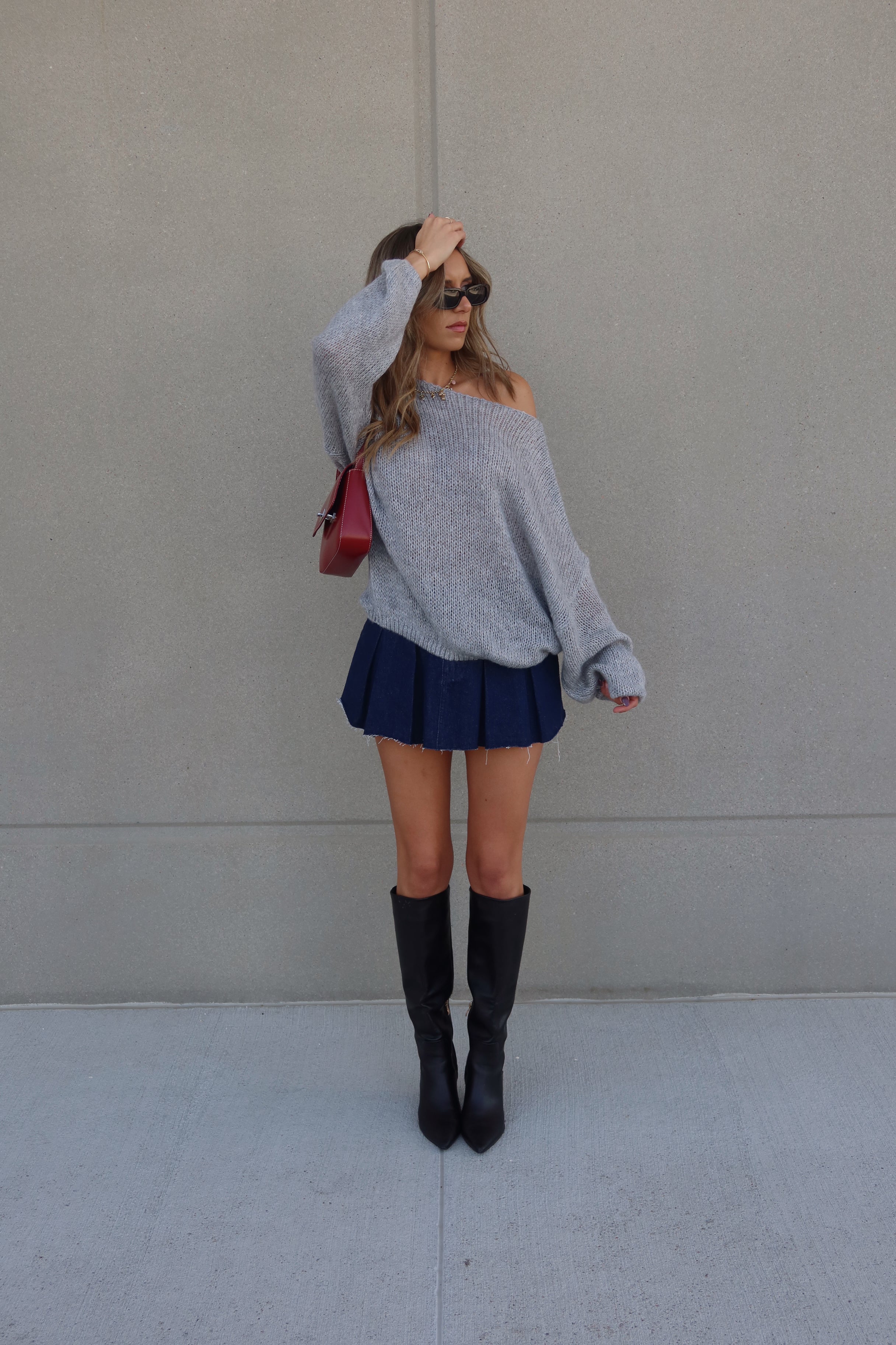 Denim Game Day Skirt