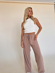 RESTOCKED: Adilyn Taupe Pant