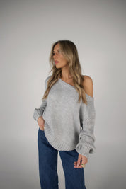 Brandy Off The Shoulder Sweater