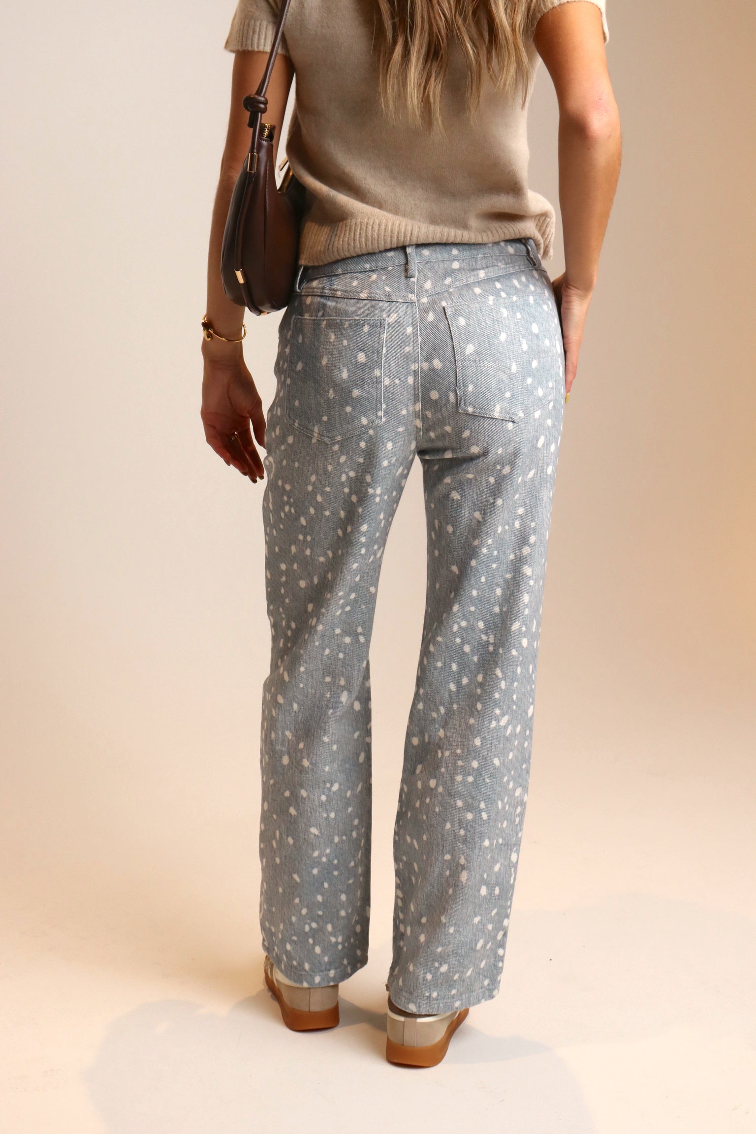 Frankee Straight Leg Printed Pant