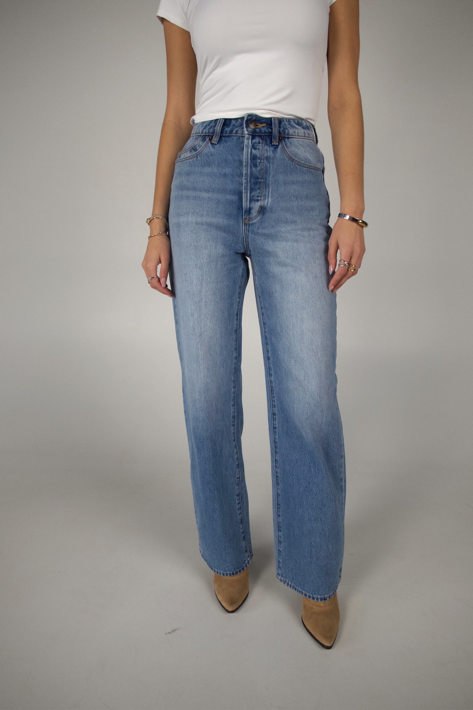 ROLLAS : Stevie Relaxed Jean In Brad Blue