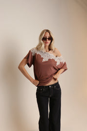 Phoebe Lace Off The Shouler Top