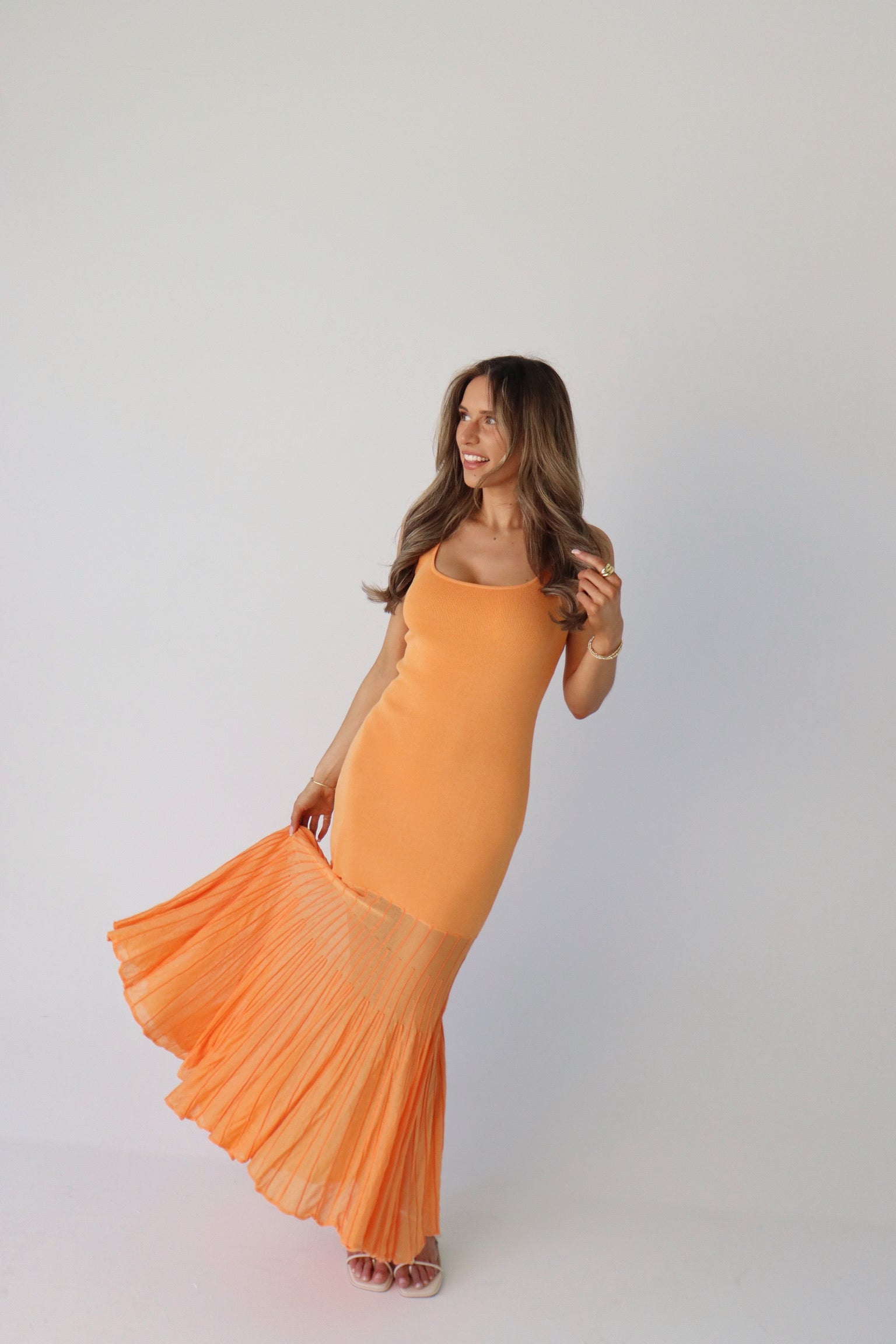 Kendall Maxi Dress in Orange